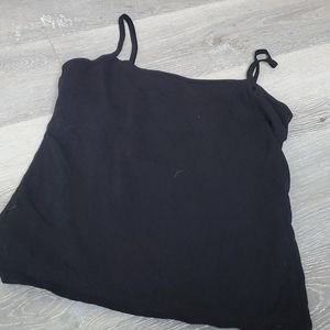 Black Shelf Bra Cami